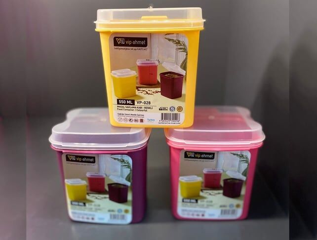VİP AHMET VP-028 MASAL SAKLAMA KABI RENKLİ 550 ML