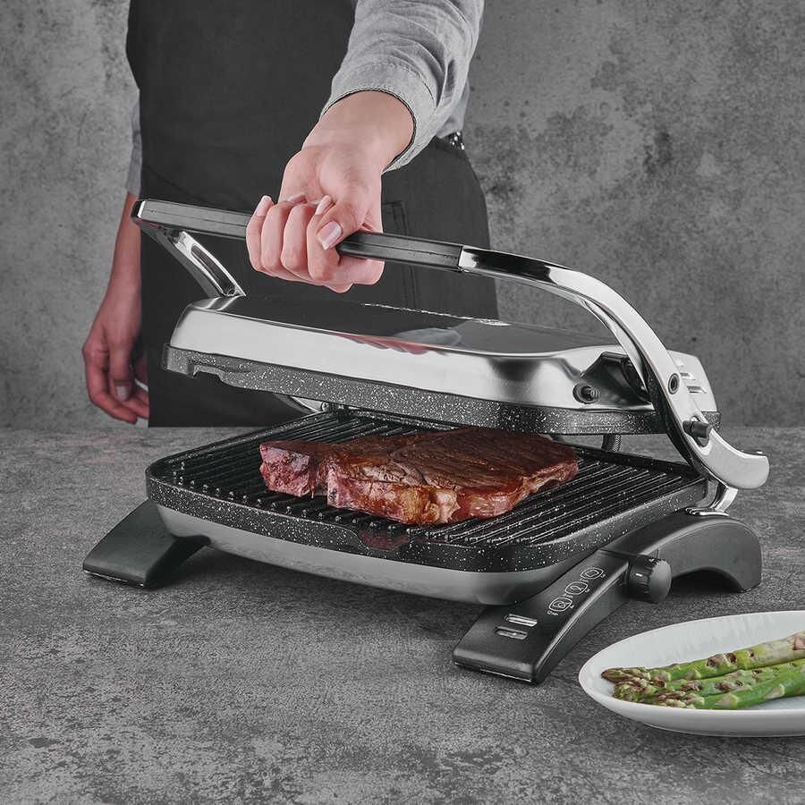 KORKMAZ A328-05 TOSTKOLİK TOST MAK.İNOX/SİYAH GRAN