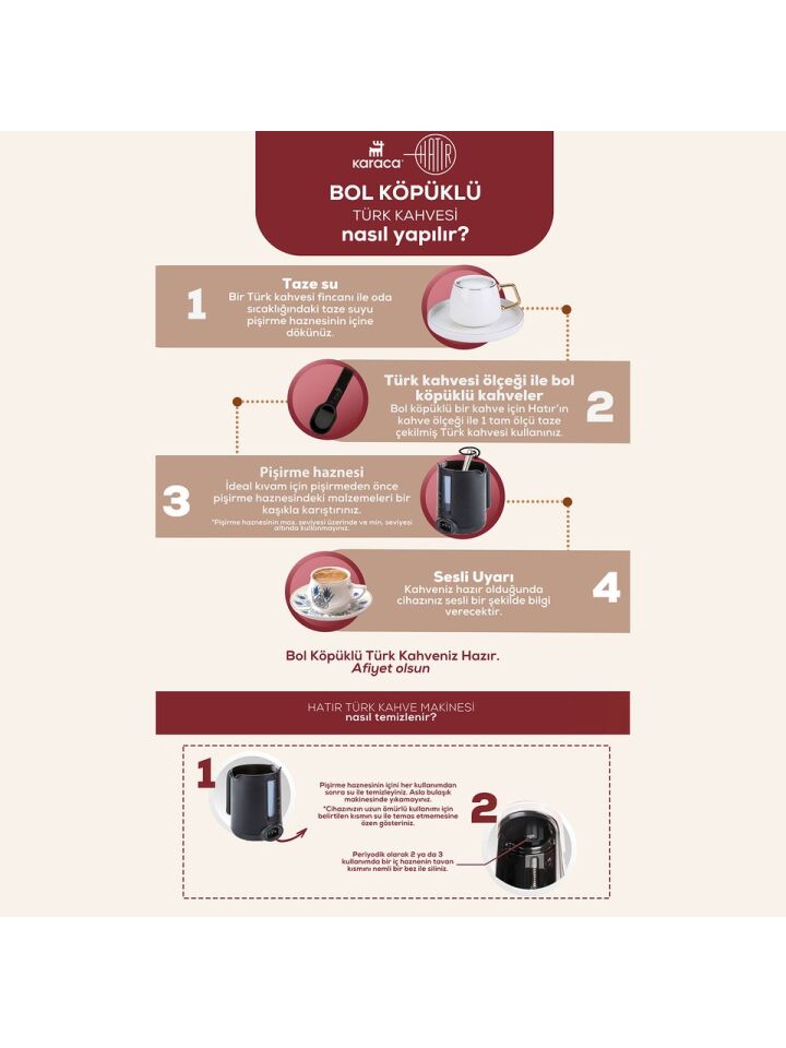 KARACA HATIR MOD SÜTLÜ TÜRK KAHVE MAK.ROSEGOLD