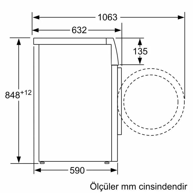 PROFİLO CGK244Z0TR ÇAMAŞIR MAKİNESİ-1400 DEV-9 KG