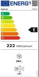 ŞENOCAK VFN-6204 6 ÇEKMECELİ DERİNDONDURUCU-NO FRO