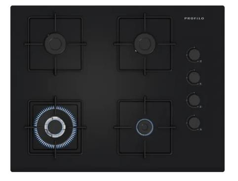 PROFİLO OE37H6P10D ANKASTRE SİYAH CAM OCAK- DG Lİ