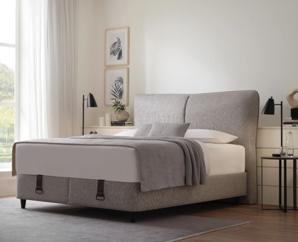 PUFFY İVONA BAŞLIKLI BAZA-KUM GRİ-150*200