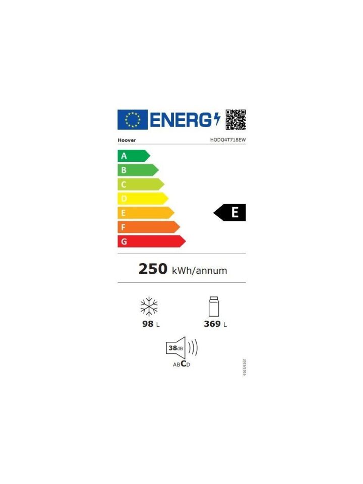 HOOVER HODQ4T718EW NO FROST BUZDOLABI-BEYAZ-467 LT