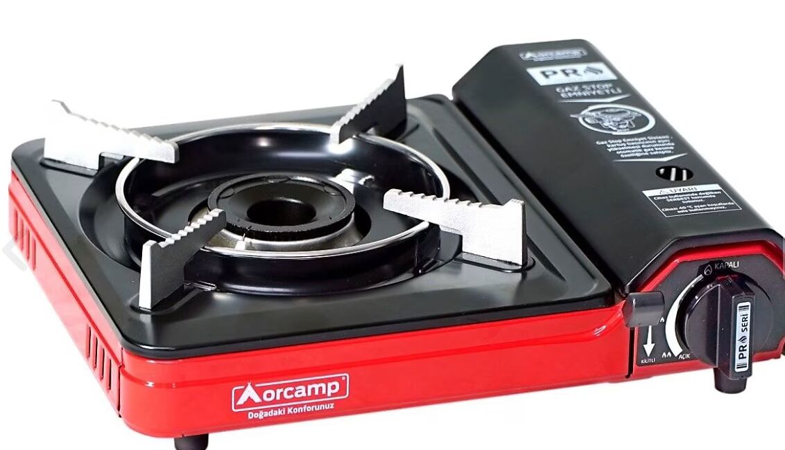 ORCAMP KIRMIZI TEKLİ PORTATİF OCAK