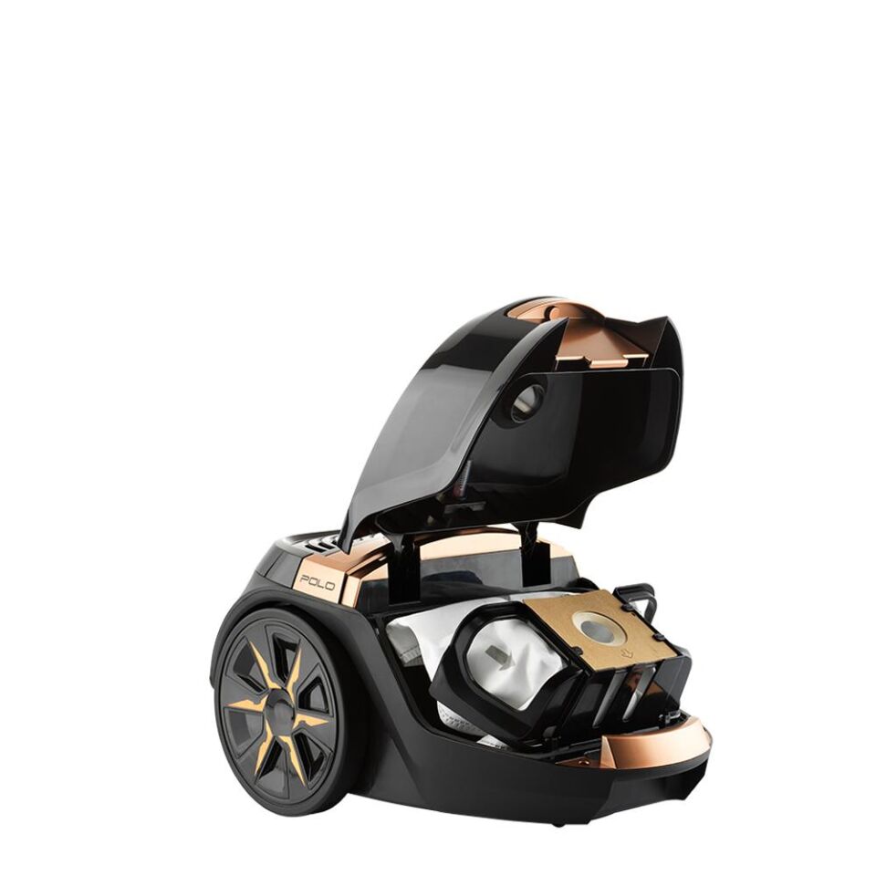 STİLEVS POLO YATIK ELEKTRİKLİ SÜPÜRGE-SİYAH/BAKIR