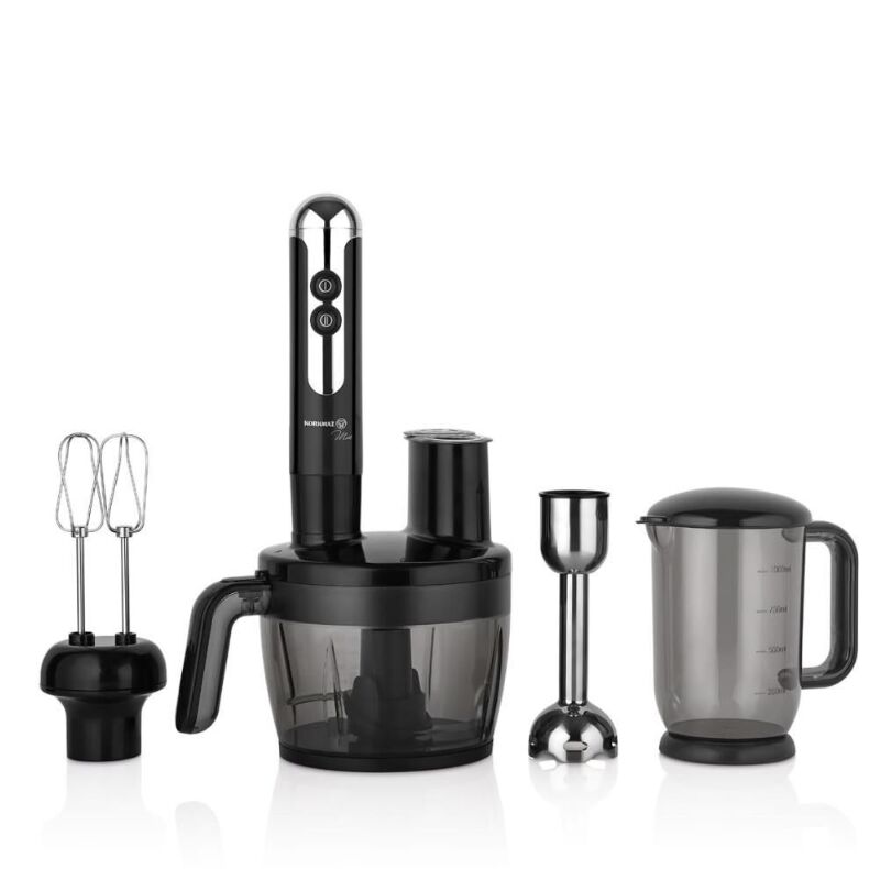 KORKMAZ A457-06 MİA MULTİ BLENDER SET SİYAH/KROM