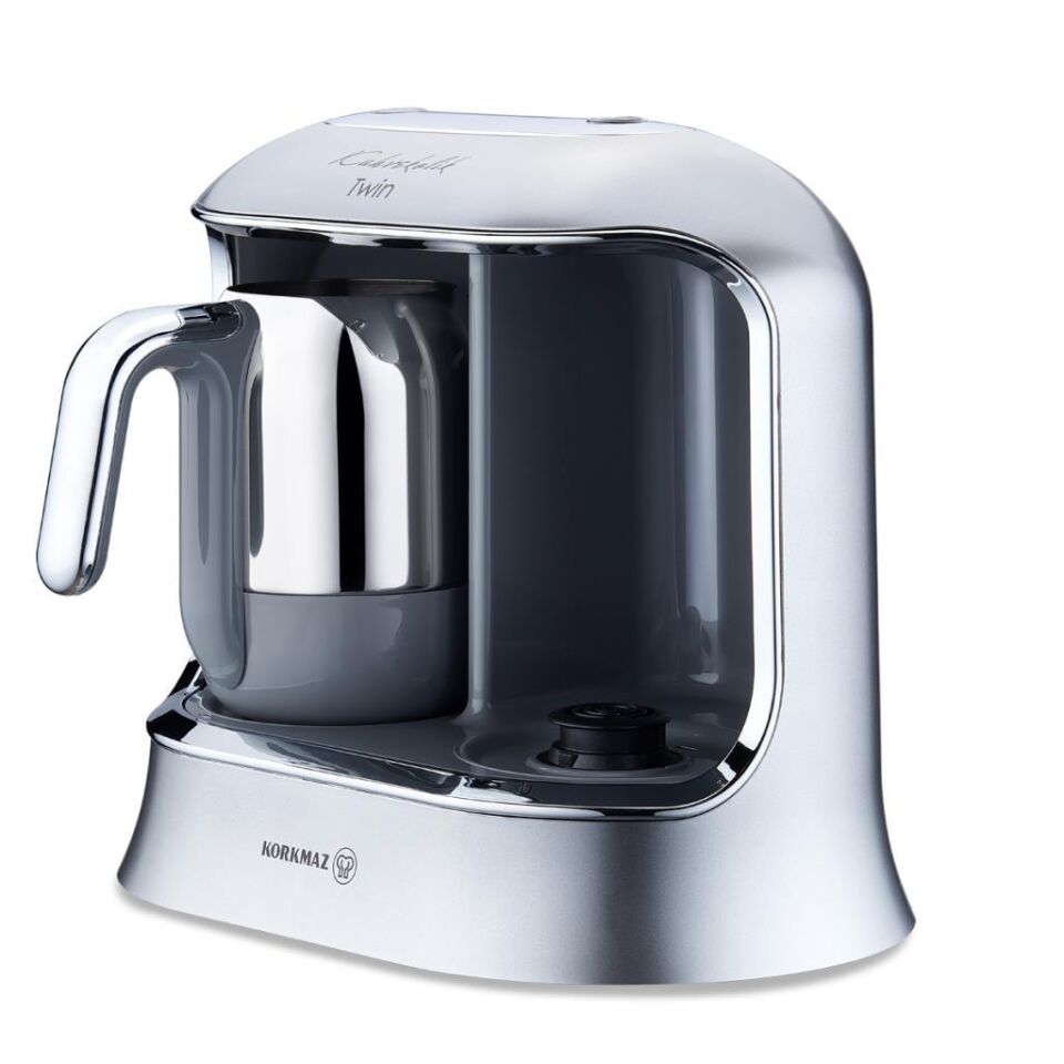KORKMAZ A861-06 KAHVEKOLİK TWİN KAHVE MAK.İNOX/KRO