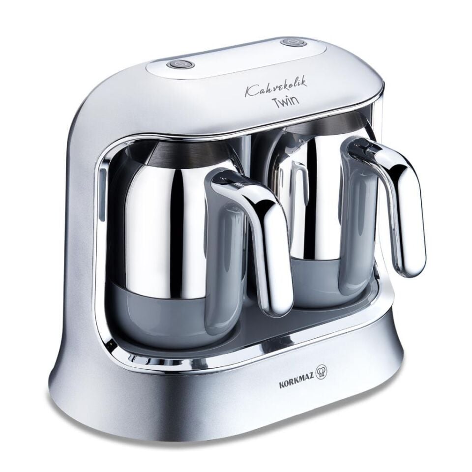KORKMAZ A861-06 KAHVEKOLİK TWİN KAHVE MAK.İNOX/KRO