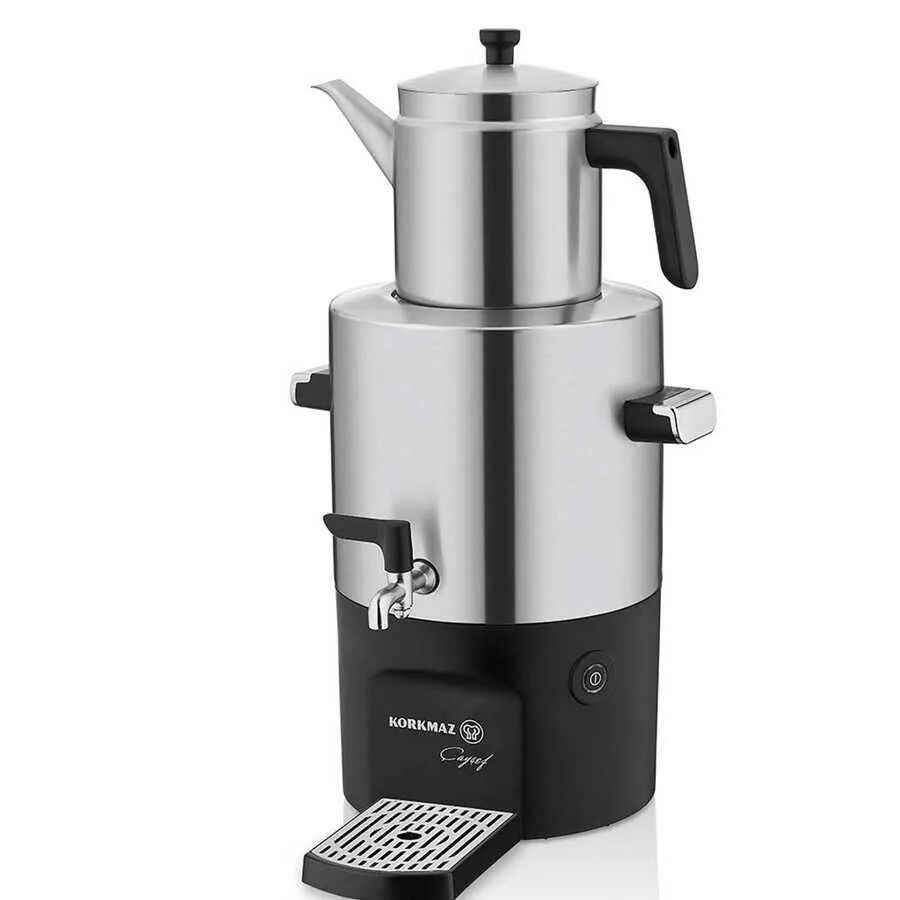 KORKMAZ A841 ÇAYŞEF SEMAVER İNOX/SATİN