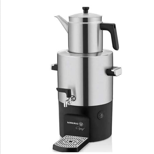 KORKMAZ A841 ÇAYŞEF SEMAVER İNOX/SATİN