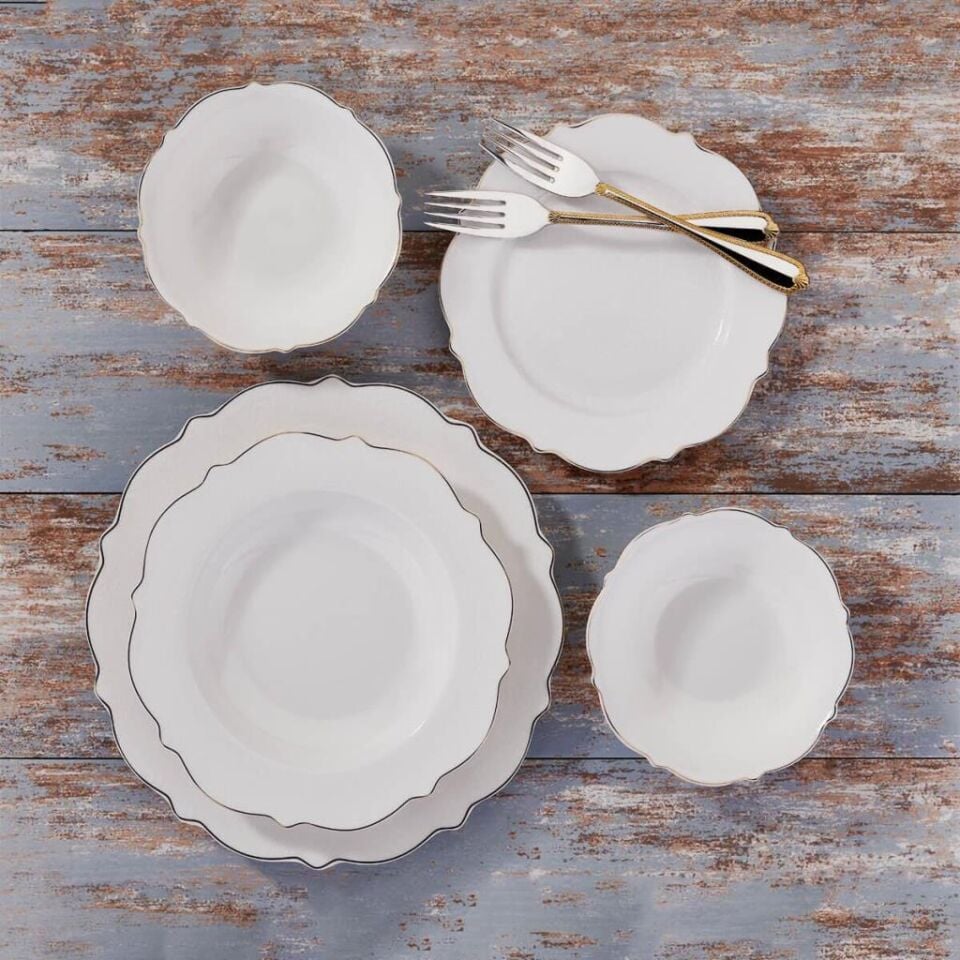 KORKMAZ A8241 ELİZA COLL.60 PRÇ YEMEK TAKIMI