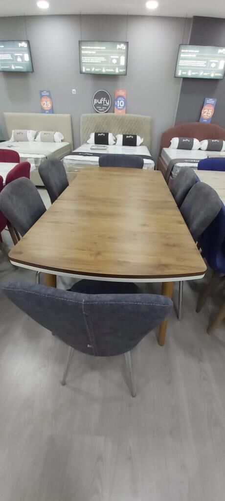 SEÇİL ROMA YEMEK MASASI - 6 LI SANDALYE