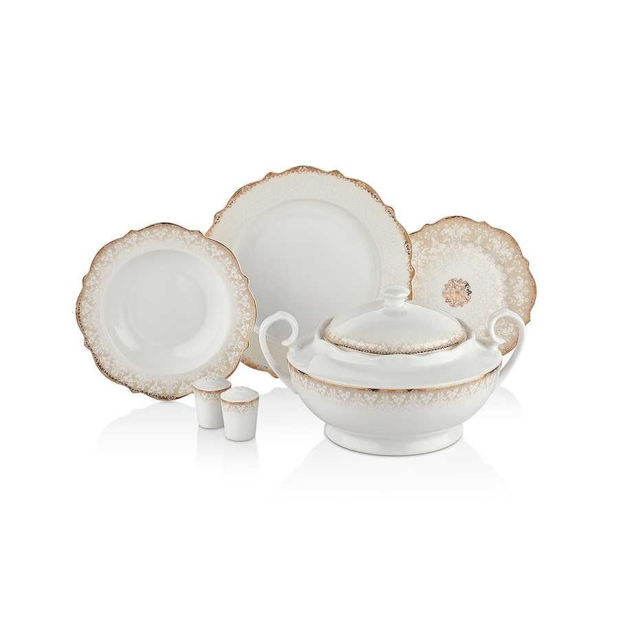 KORKMAZ A8238 ELİZA COLL.60 PRÇ YEMEK TAKIMI