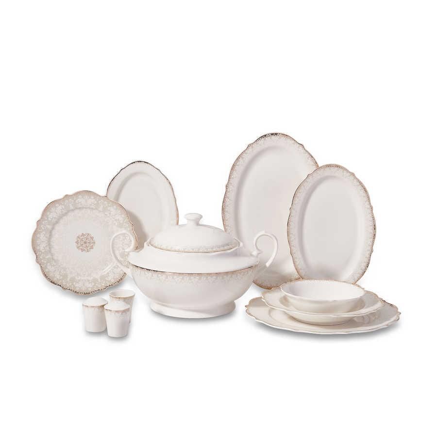 KORKMAZ A8238 ELİZA COLL.60 PRÇ YEMEK TAKIMI