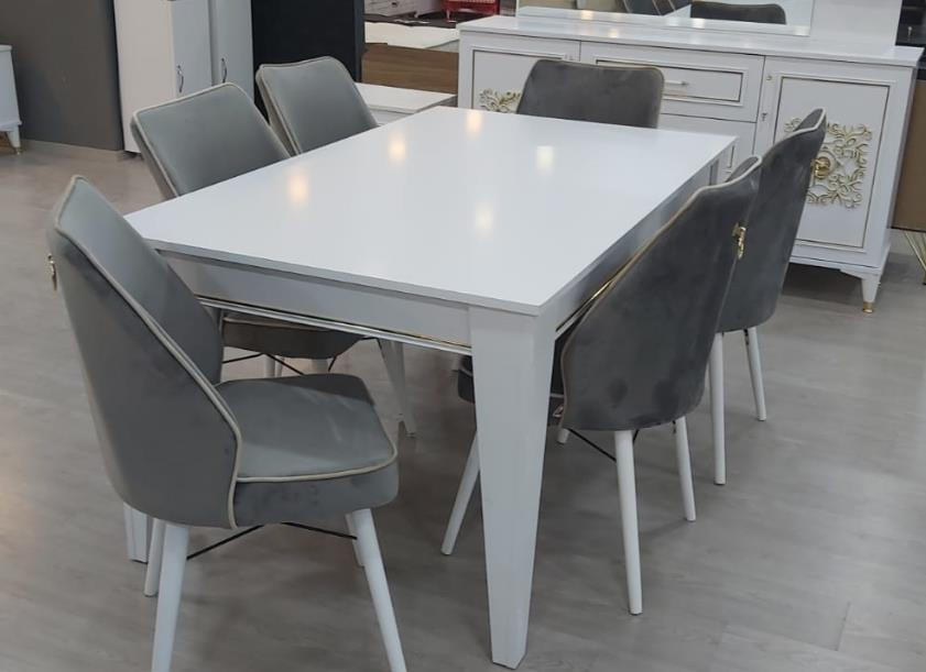 SEÇİL YEMEK ODASI TAKIMI-BEYAZ