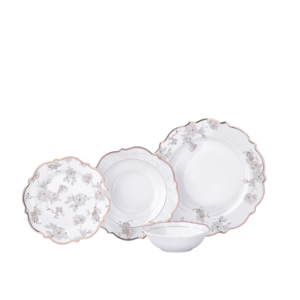 KORKMAZ A8278 ELİZA COLL.60 PRÇ YEMEK TAKIMI