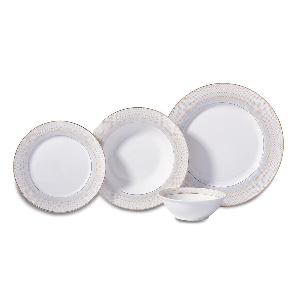 KORKMAZ A8378 PERLA COLL.60 P YEMEK TAK-YUVARLAK