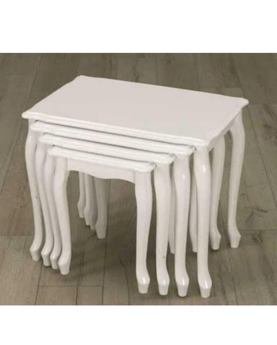 SEÇİL LÜKENS 4 LÜ AHŞAP SEHPA