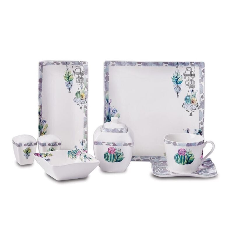 KORKMAZ A8574 LİNK COLL.28 P KAHVALTI TAKIMI(KARE)