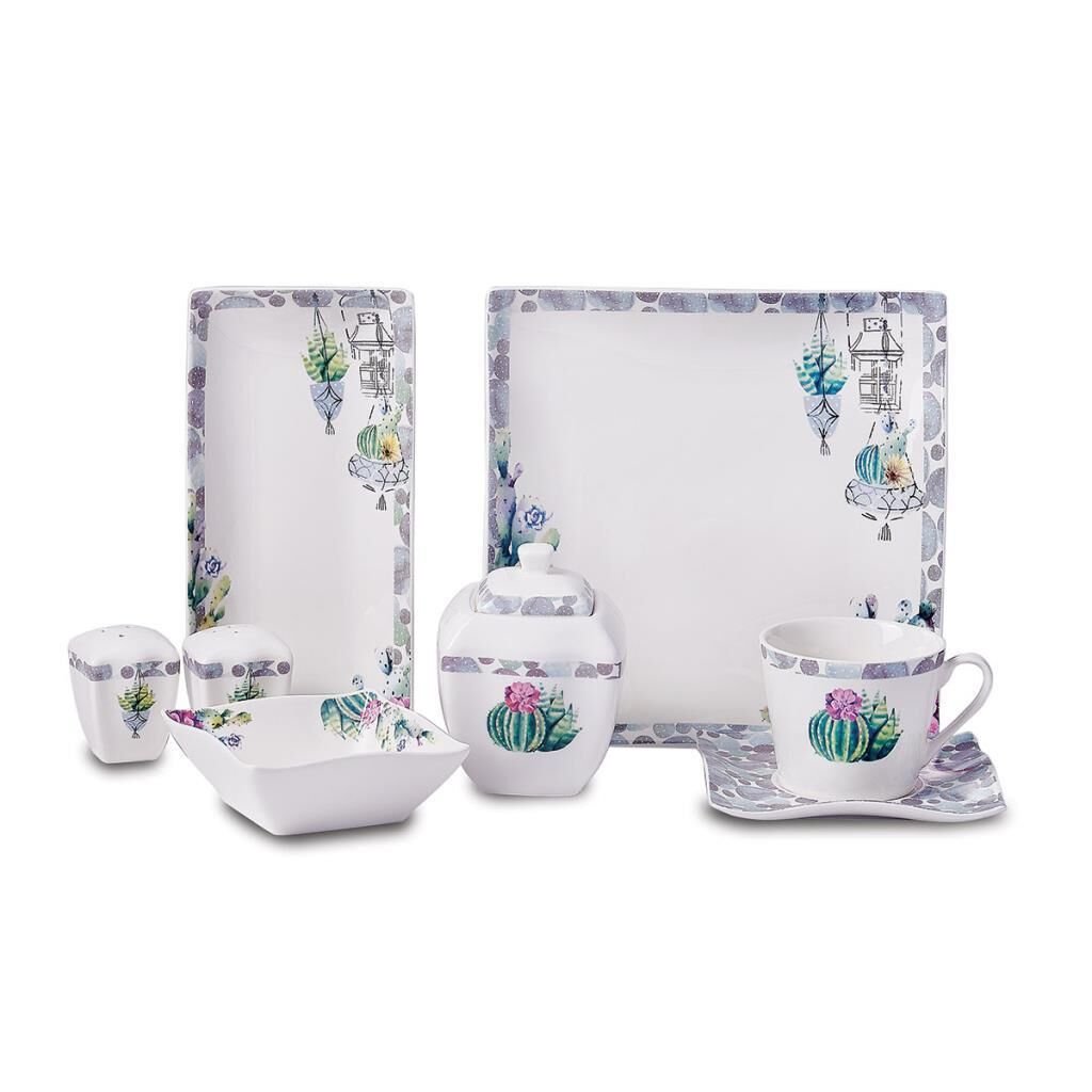 KORKMAZ A8574 LİNK COLL.28 P KAHVALTI TAKIMI(KARE)