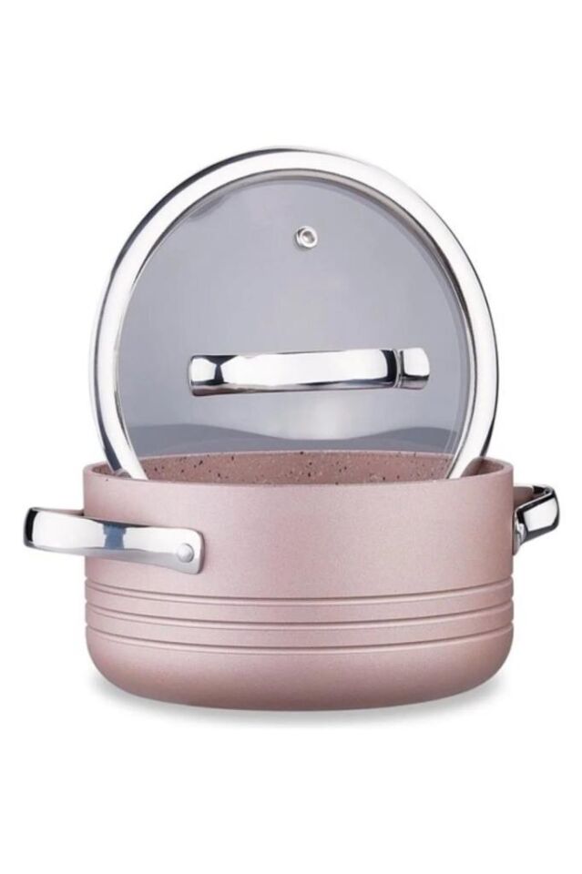 KORKMAZ A2619 LİNEA 7 PARÇA TENCERE SETİ ROSAGOLD