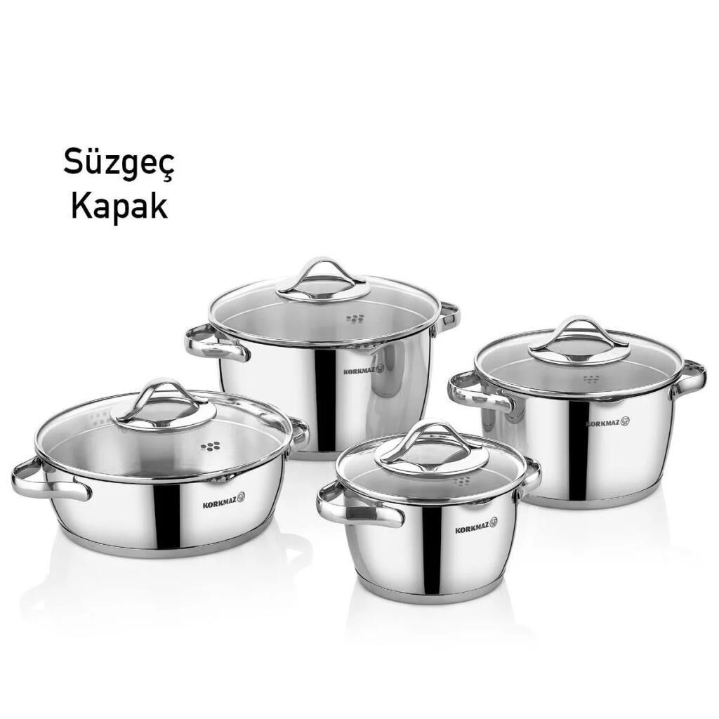 KORKMAZ A1969 STARA 8  PRÇ.TENCERE SETİ