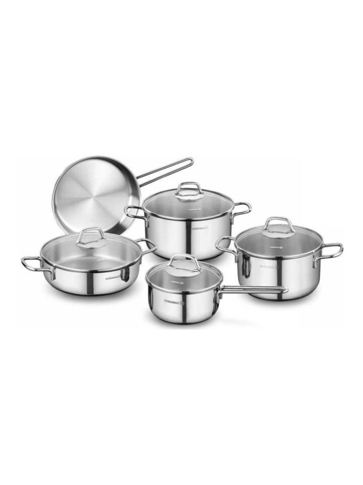 KORKMAZ A1609 PERLA TENCERE SETİ 5 Lİ