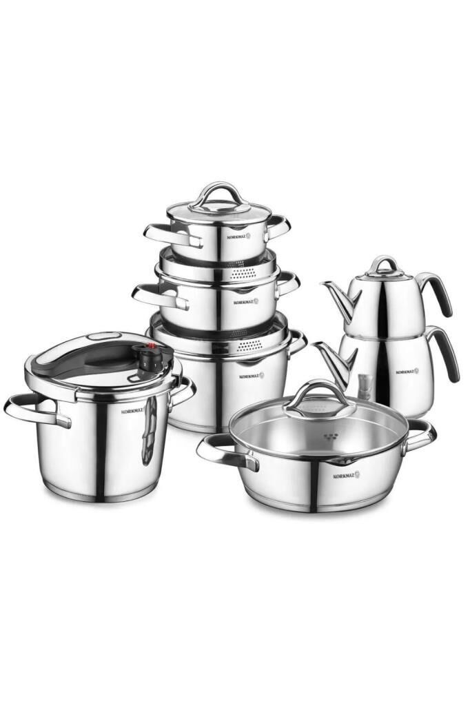 KORKMAZ A1767 VERTEX 15 PARÇA HİPER SET SİYAH