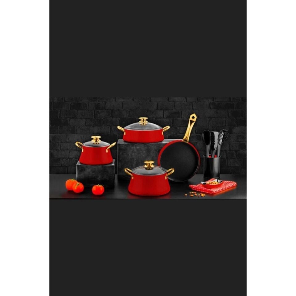 ÖZLİFE 6047 LOTUS 7 PRC GRANİT SET KIRMIZI