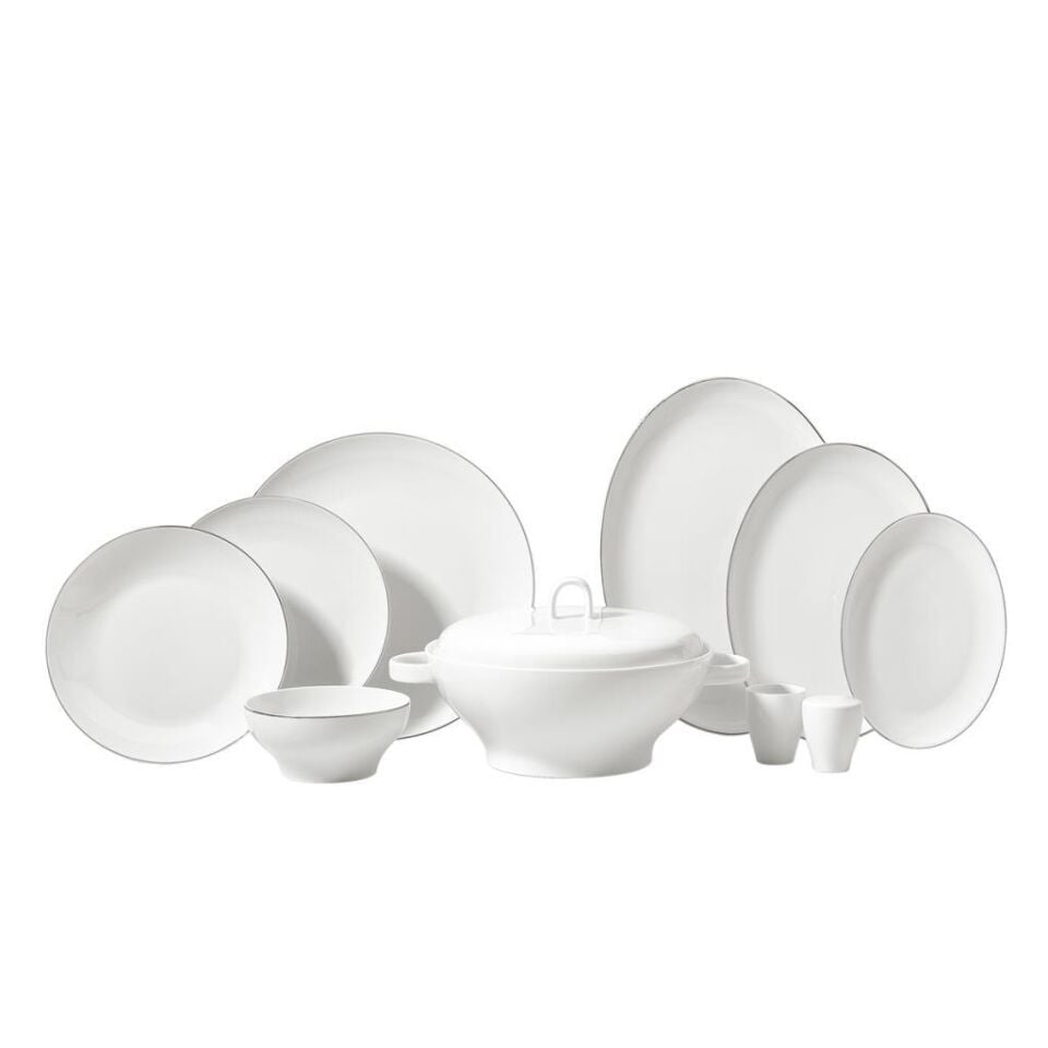 KORKMAZ A8186 LİDYA PLATİN COLL.60 P YEMEK TAKIMI