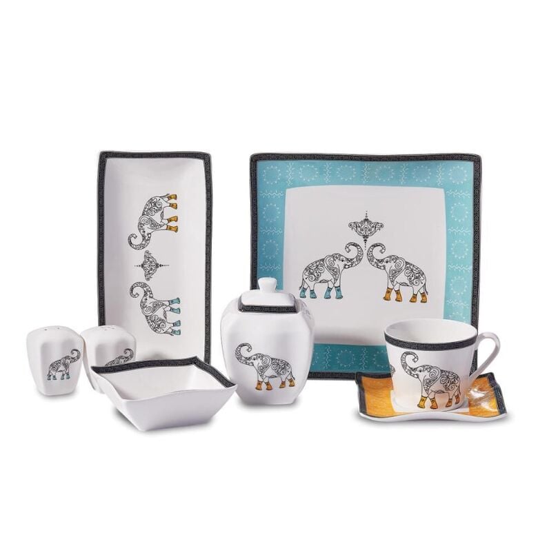 KORKMAZ A8584 LİNK COLL.28 P KAHVALTI TAKIMI(KARE)