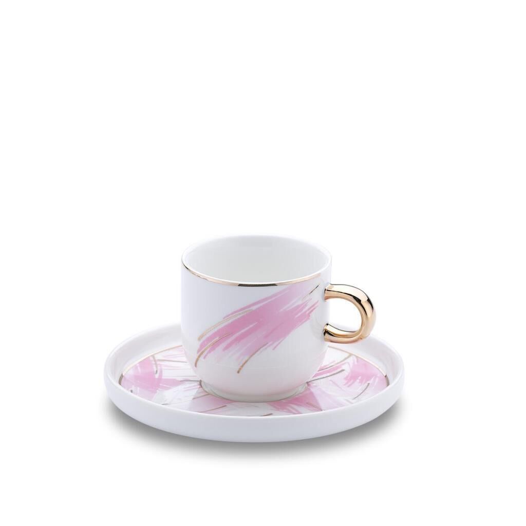 KORKMAZ A8669 LİDYA 4  PRÇ KAHVE FİNCAN TAKIMI