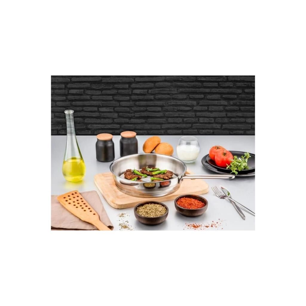 ÖZLİFE 490 POLO 28 CM TEKLİ ÇELİK TAVA SADE