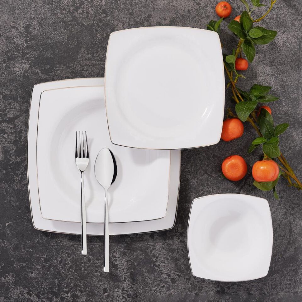 KORKMAZ A8433 BONE SEL.60 P YEMEK TAKIMI (KARE)