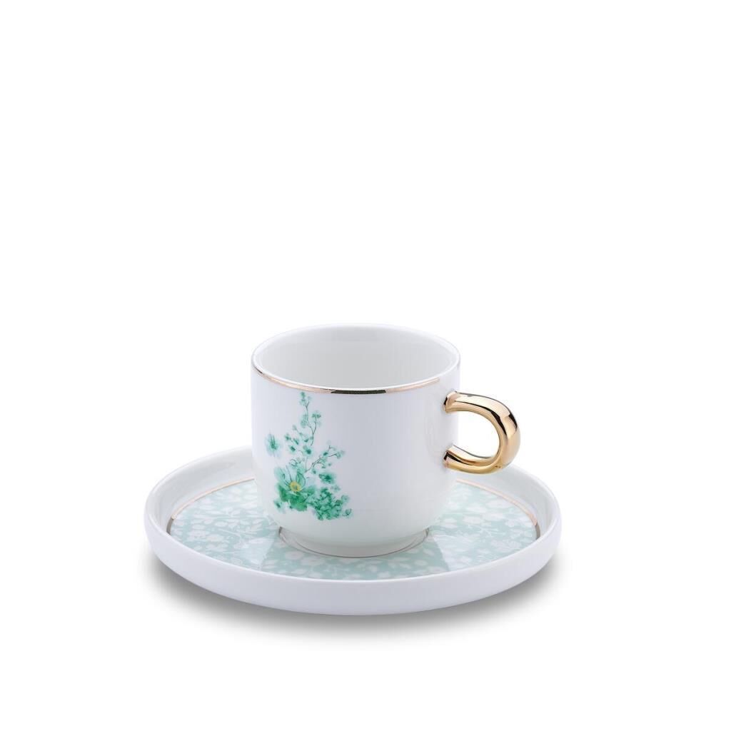 KORKMAZ A8669-3 LİDYA 4  PRÇ KAHVE FİNCAN TAKIMI