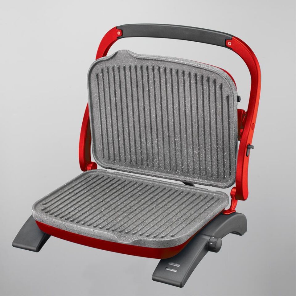 KORKMAZ A329-16 TOSTKOLİK TOST MAK.GRANİT KIRMIZI