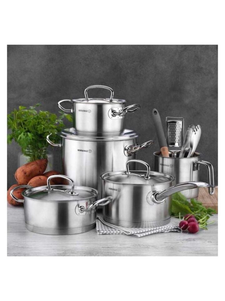 KORKMAZ A1150 PROLİNE 9 PRÇ.TENCERE SETİ