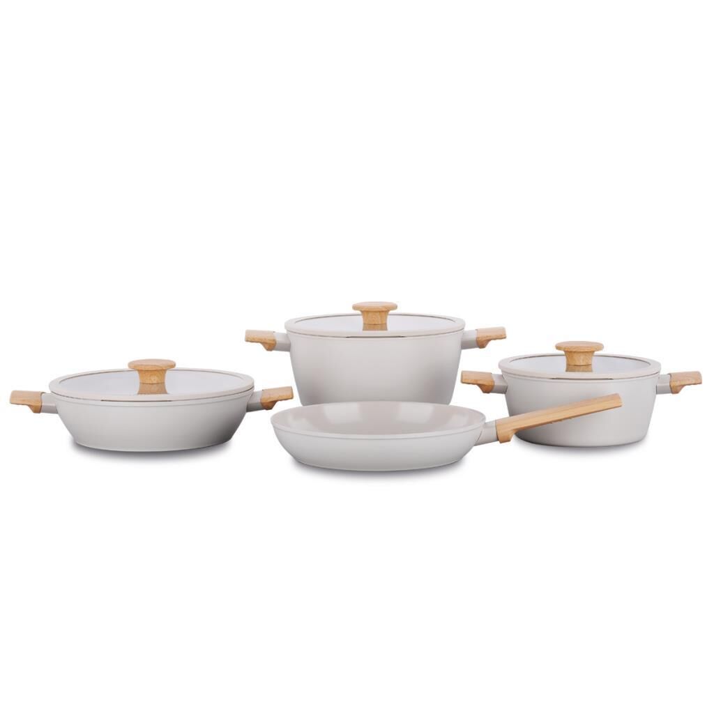 KORKMAZ A2793 SERAVİTA 7 PARÇA TENCERE SETİ