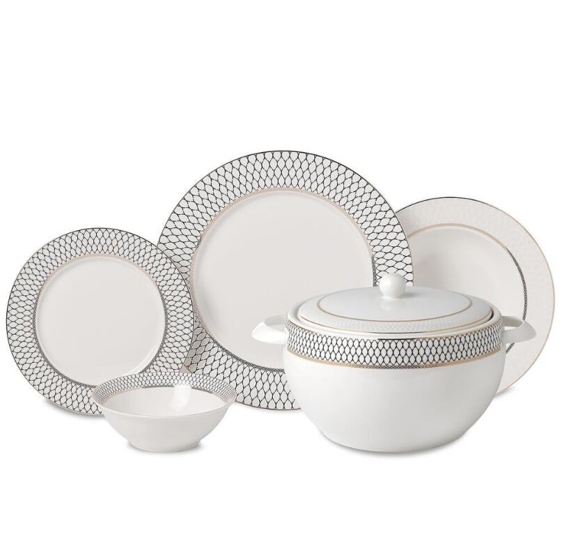 KORKMAZ A8362 PERLA COLL.60 P YEMEK TAK-YUVARLAK