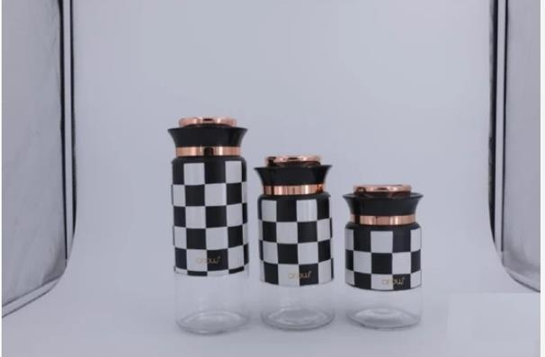 AROW TR-3738 DAMALI 3 LÜ KAVANOZ SETİ