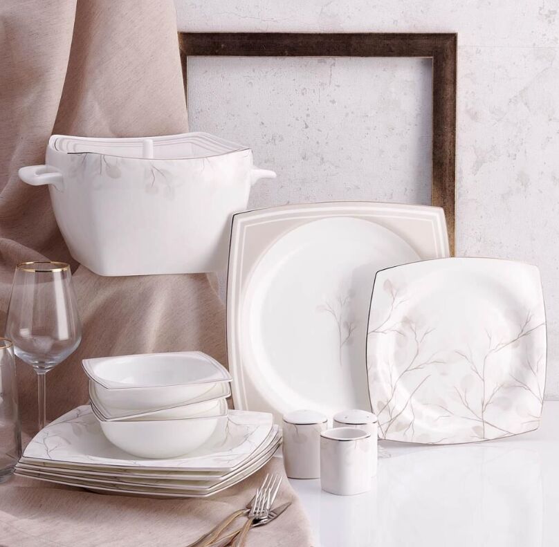 KORKMAZ A8461 BONE SEL.60 P YEMEK TAKIMI (KARE)