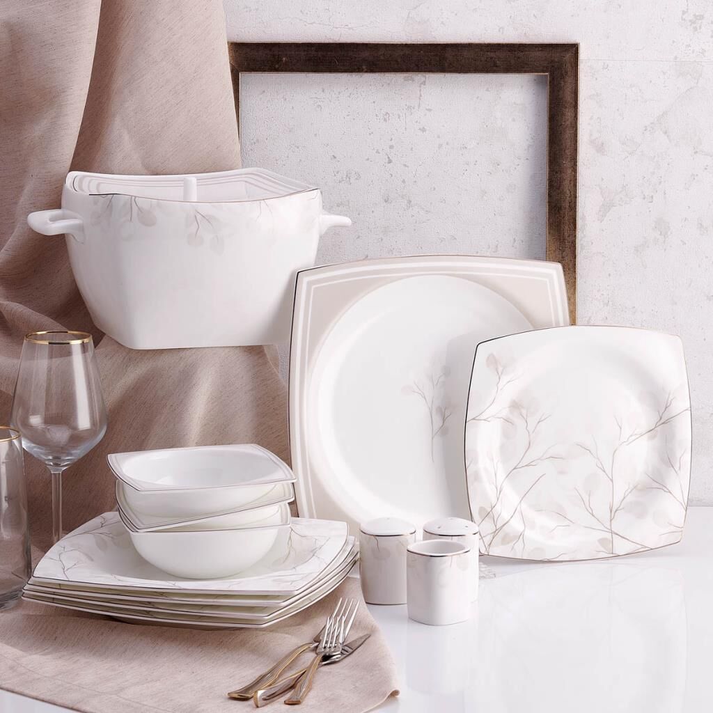 KORKMAZ A8461 BONE SEL.60 P YEMEK TAKIMI (KARE)