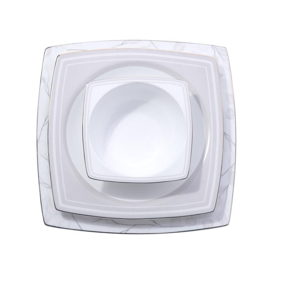 KORKMAZ A8461 BONE SEL.60 P YEMEK TAKIMI (KARE)