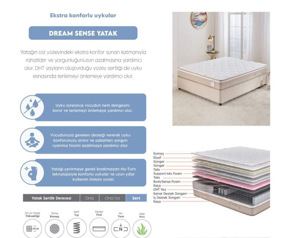 PUFFY DREAM SENSE YATAK 160*200