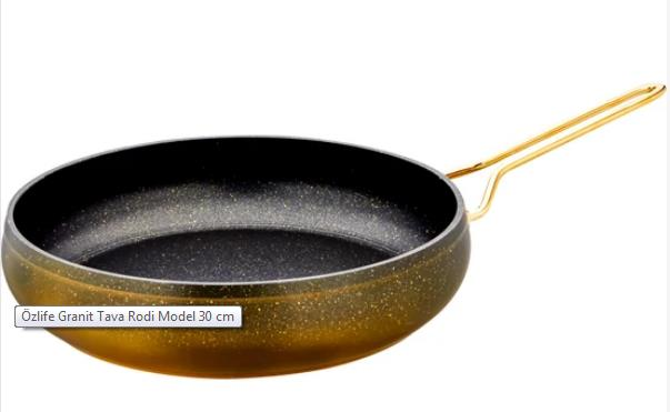 ÖZLİFE 662 RODİ 30 CM TAVA GOLD KULP TEL SİYAH