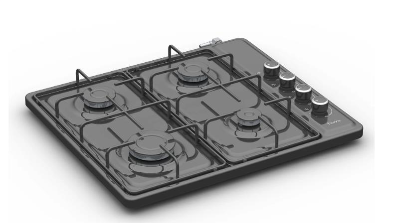 FERRE NEW D-40 B SİYAH SET ÜSTÜ OCAK DG Lİ