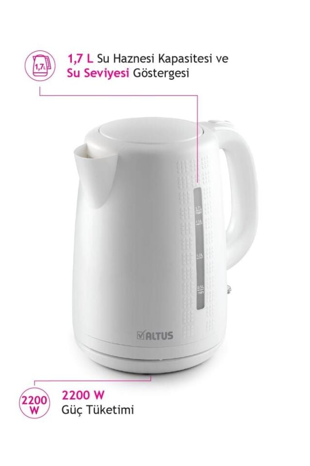 ALTUS 729 PLASTİK SU ISITICISI KETTLE