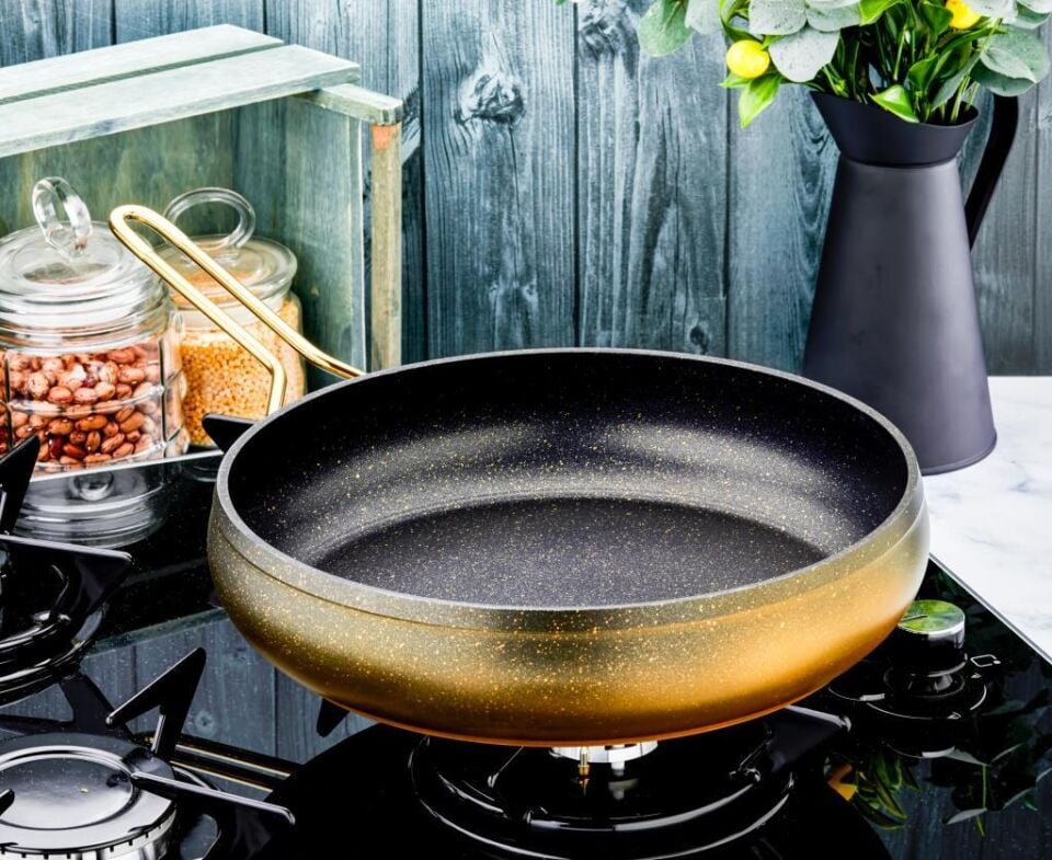 ÖZLİFE 661 RODİ 28 CM TAVA GOLD SAP-SİYAH