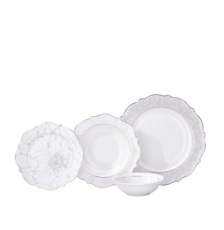 KORKMAZ A8279 ELİZA COLL.60 PRÇ YEMEK TAKIMI